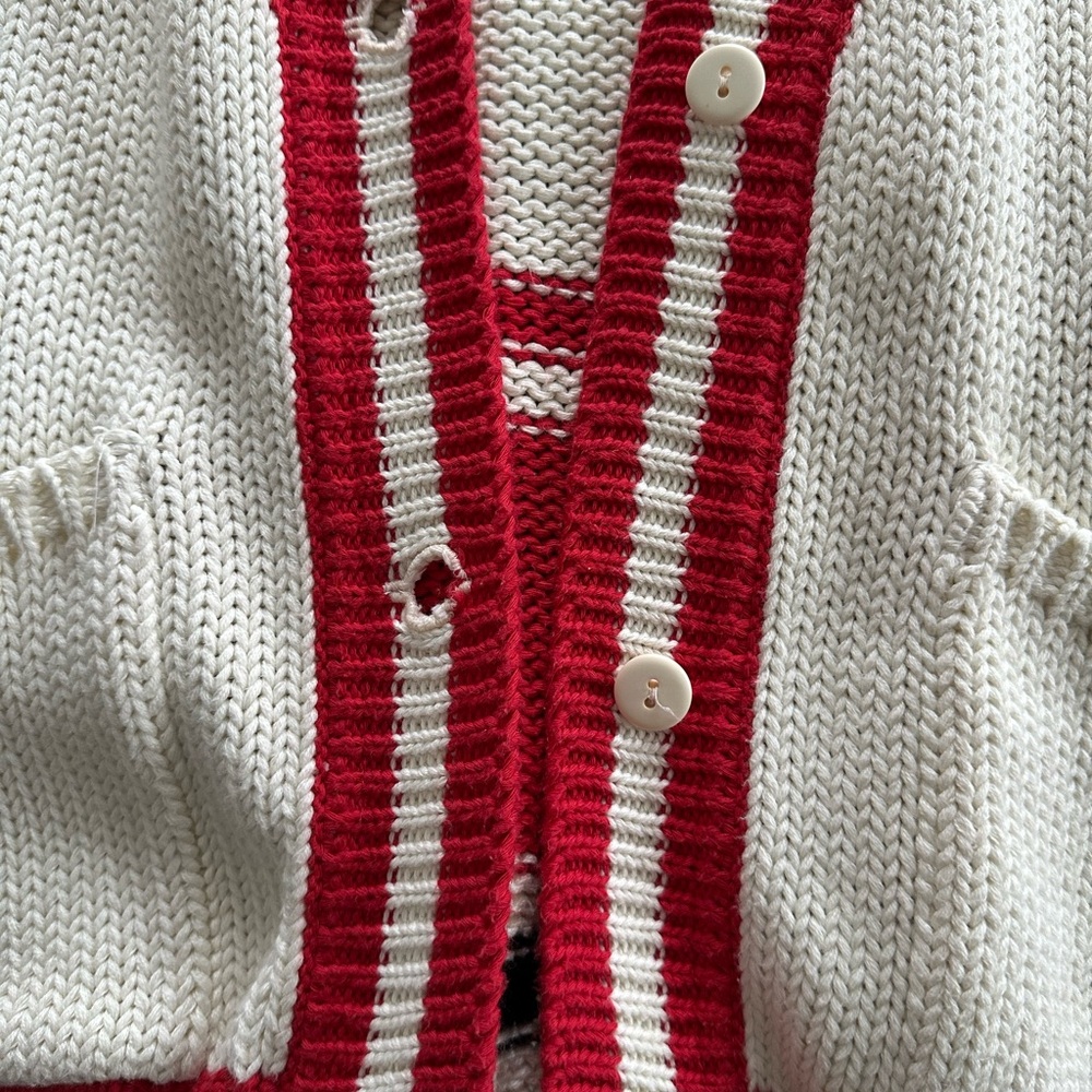J. Magoni Design Studio Cardigan – Made in France – Size S – 100% Cotton ✨❤️🔥 - Picture 9 of 11